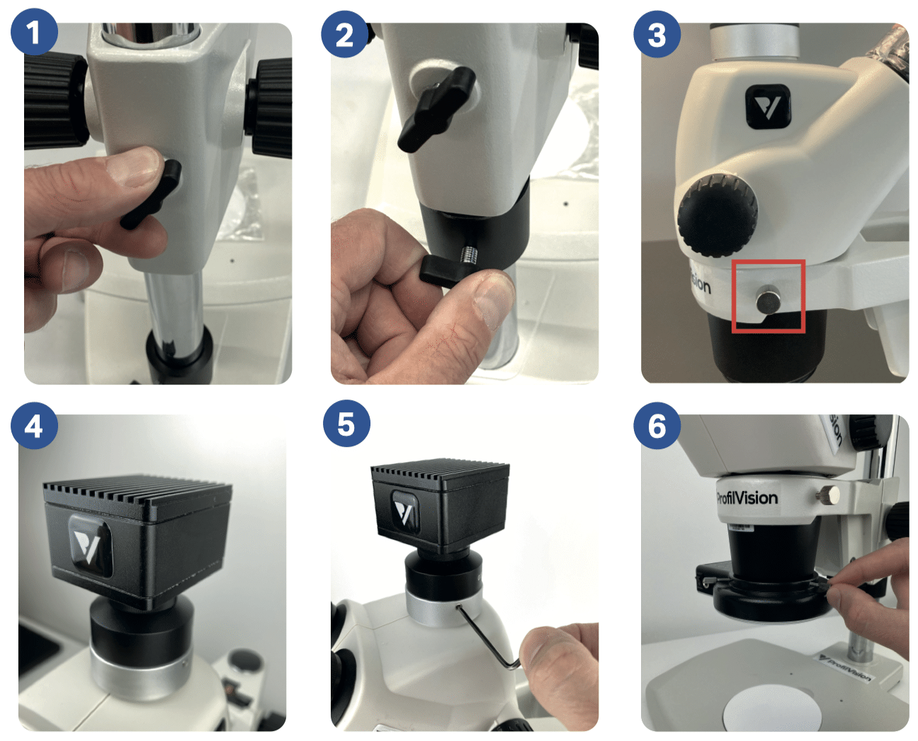 assemblage du profilvision étape par étape